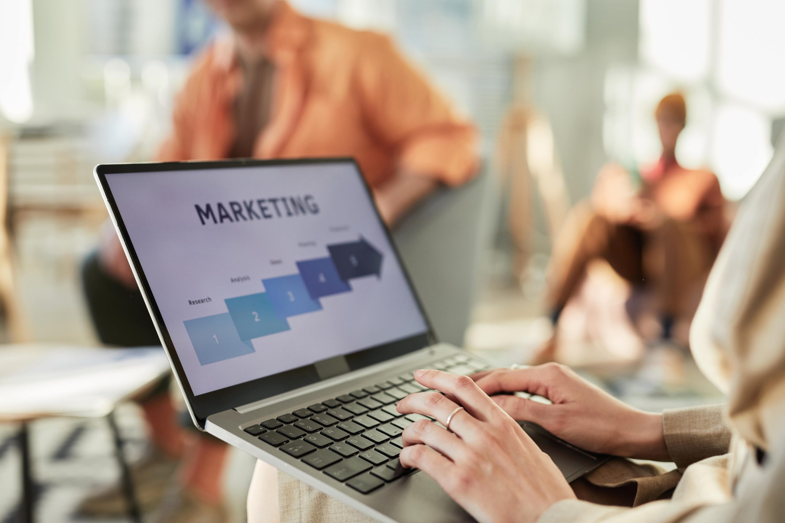 Services marketing data on laptop screen 2025 03 08 04 35 25 utc min